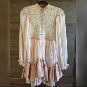 RARE Free People ruffled dress size 2
